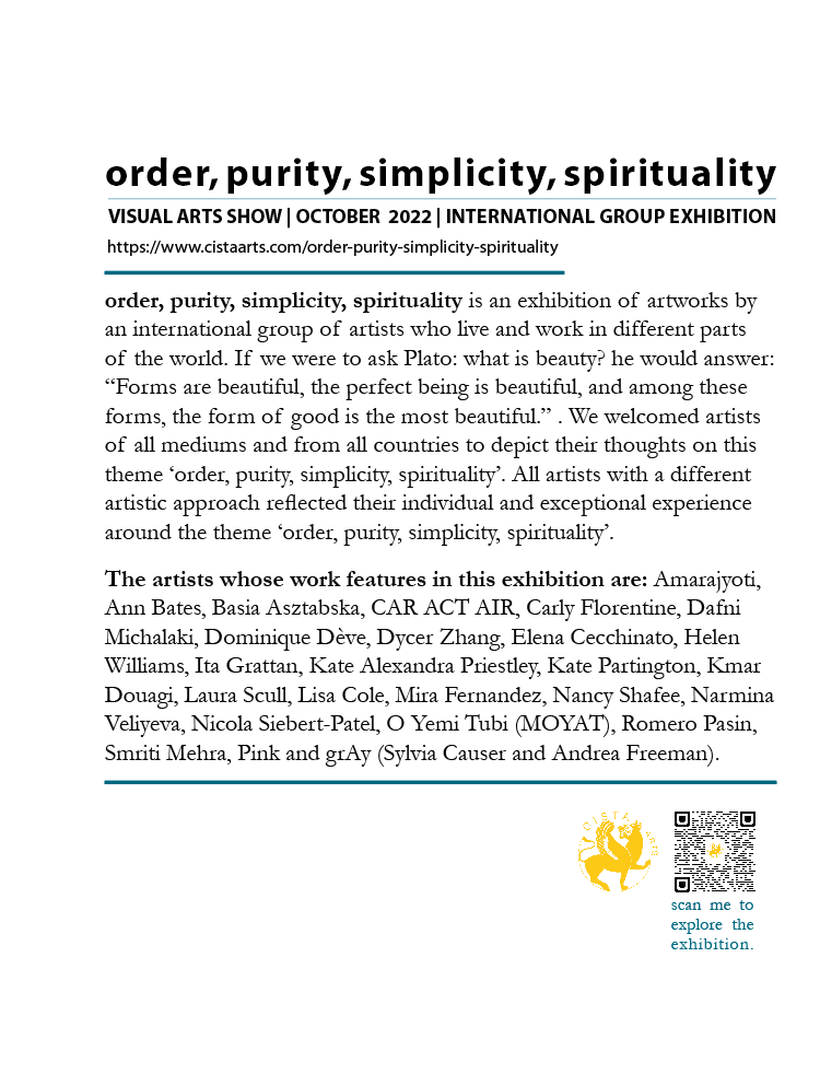 Thumbnail: order, purity, simplicity, spirituality