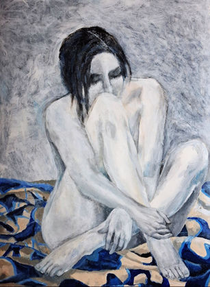 Jane McCloskey, Sadie’s Pause , 2026, Acrylic, 80 × 60 cm