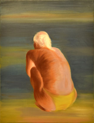 Melitta Nemeth, Sea Gazer, 2026, oil on canvas, 40 × 30 cm