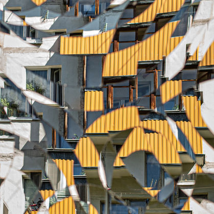 Asya Dobrovolski, Archevolution 57, 2017–2019, Photo printing on Dibond, 100 × 100 cm