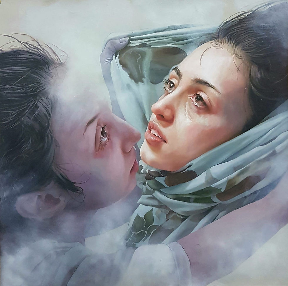 The conception of space, 2018 | Vishka Sabetazar | Oil on Canvas | 65×65cm