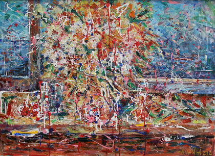 Ayan Aziz Mammadova, Flowers, 2010, 90x70 cm, Oil on Canvas