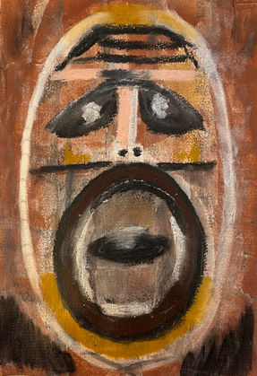 Keemar Keemar, When you don’t listen! II, 2024, Mixed acrylic & oil pastel - 300gm cold-pressed paper, 29.7× 42 cm