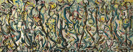 Mural, an abstract painting from 1943 by the American artist Jackson Pollock
