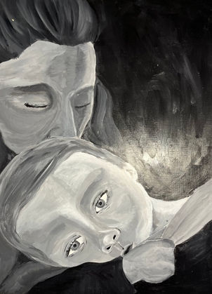 Elainah Demach, Mothers love, 2022, Acrylic, 30.5x40.6cm.jpeg
