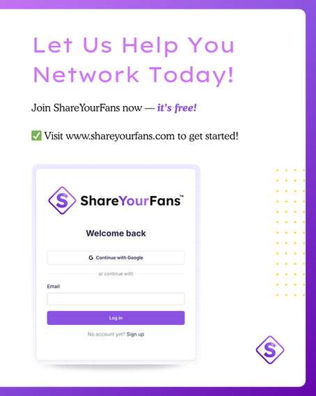 What Is a ShareYourFans™ Networking Group?