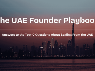 Image of the Downtown Dubai skyline in the evening.