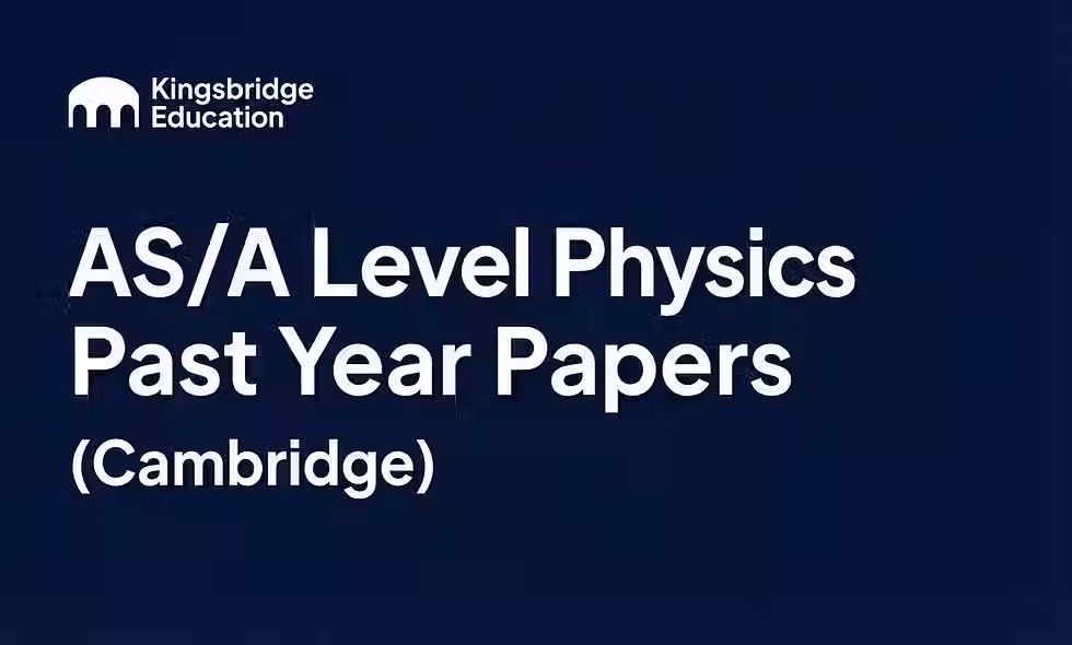 Latest Cambridge AS & A Level Physics 9702 Past Papers & Mark Schemes