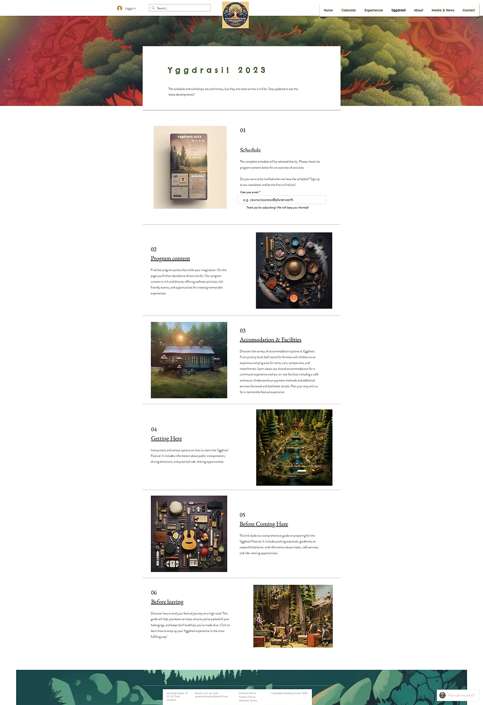 Yggdrasil Content Page