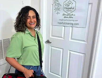 Hopeful Employee Getting Ready for Work