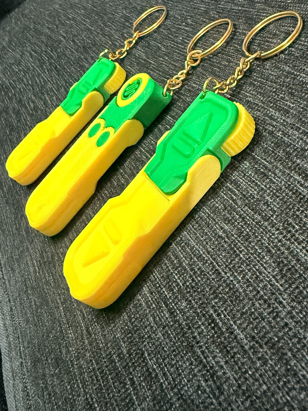 Thumbnail: 2-in-1 Phone Stand Fidget Toy Keychain – Foldable Holder, Stress Relief Gadget