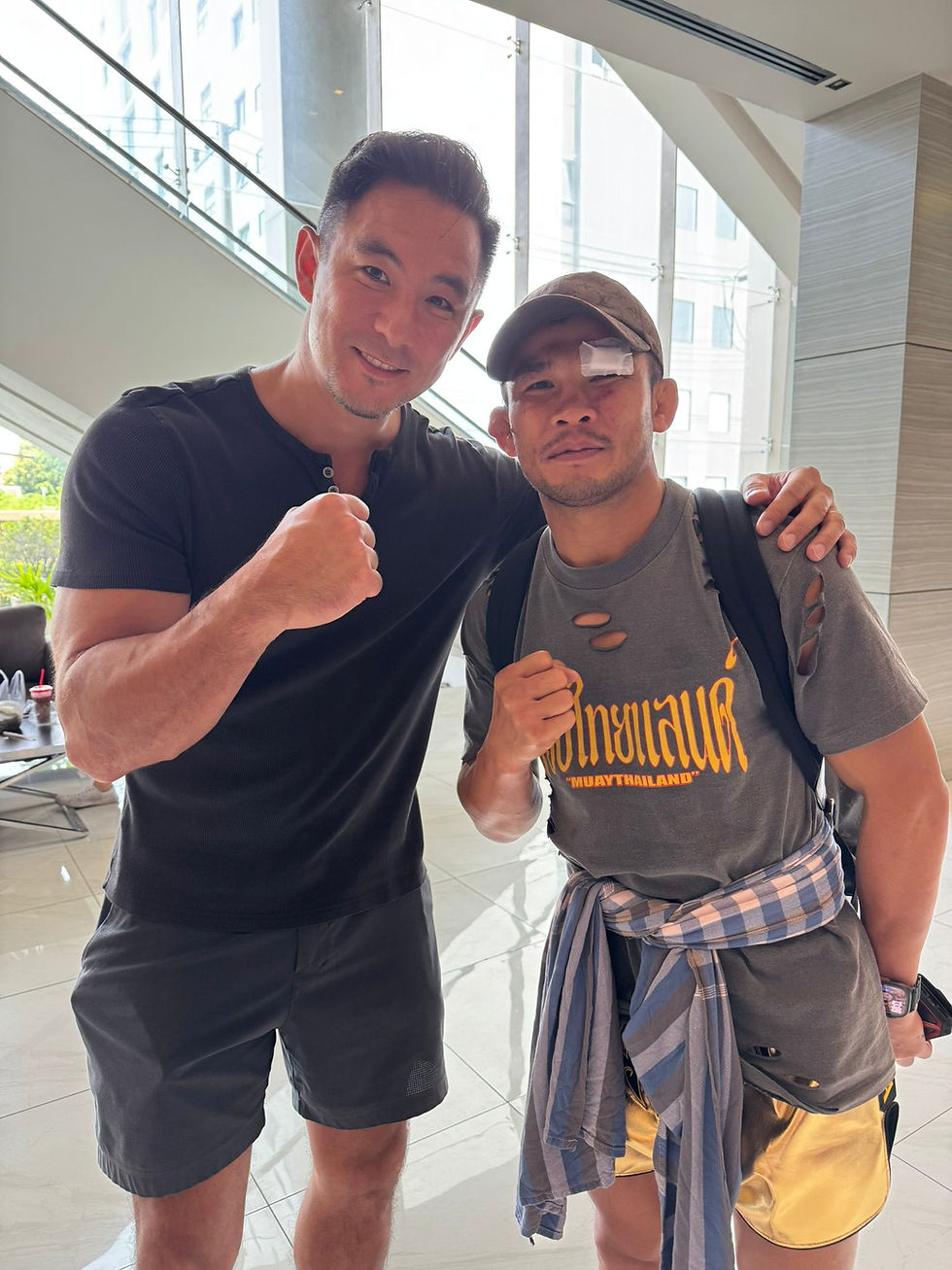 Dom Lau with MMA Champion Nong-O