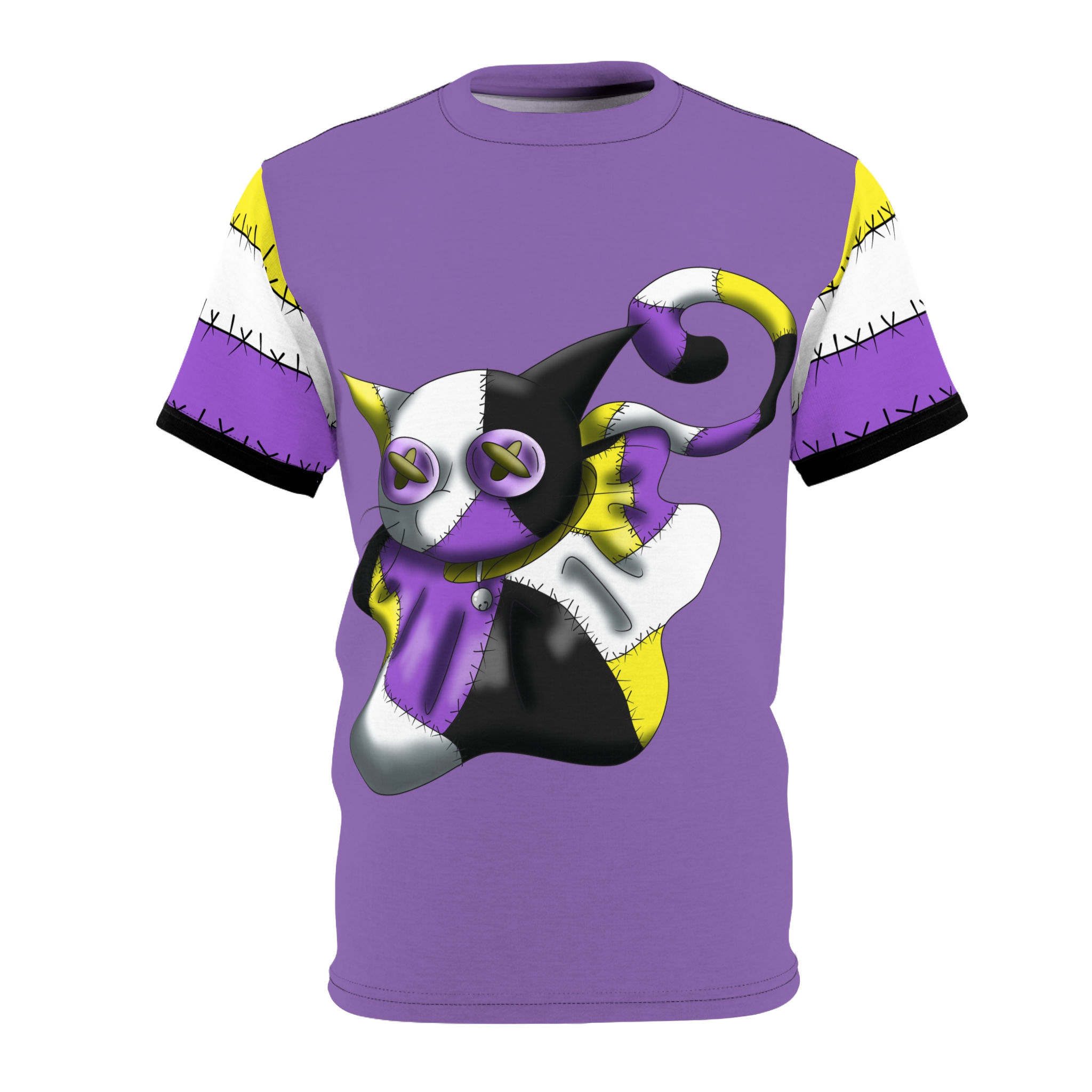 Ragdoll Pride Kitty - Non-Binary Unisex AOP  Tee