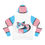 Thumbnail: Ragdoll Pride Kitty - Transgender AOP Fashion Hoodie