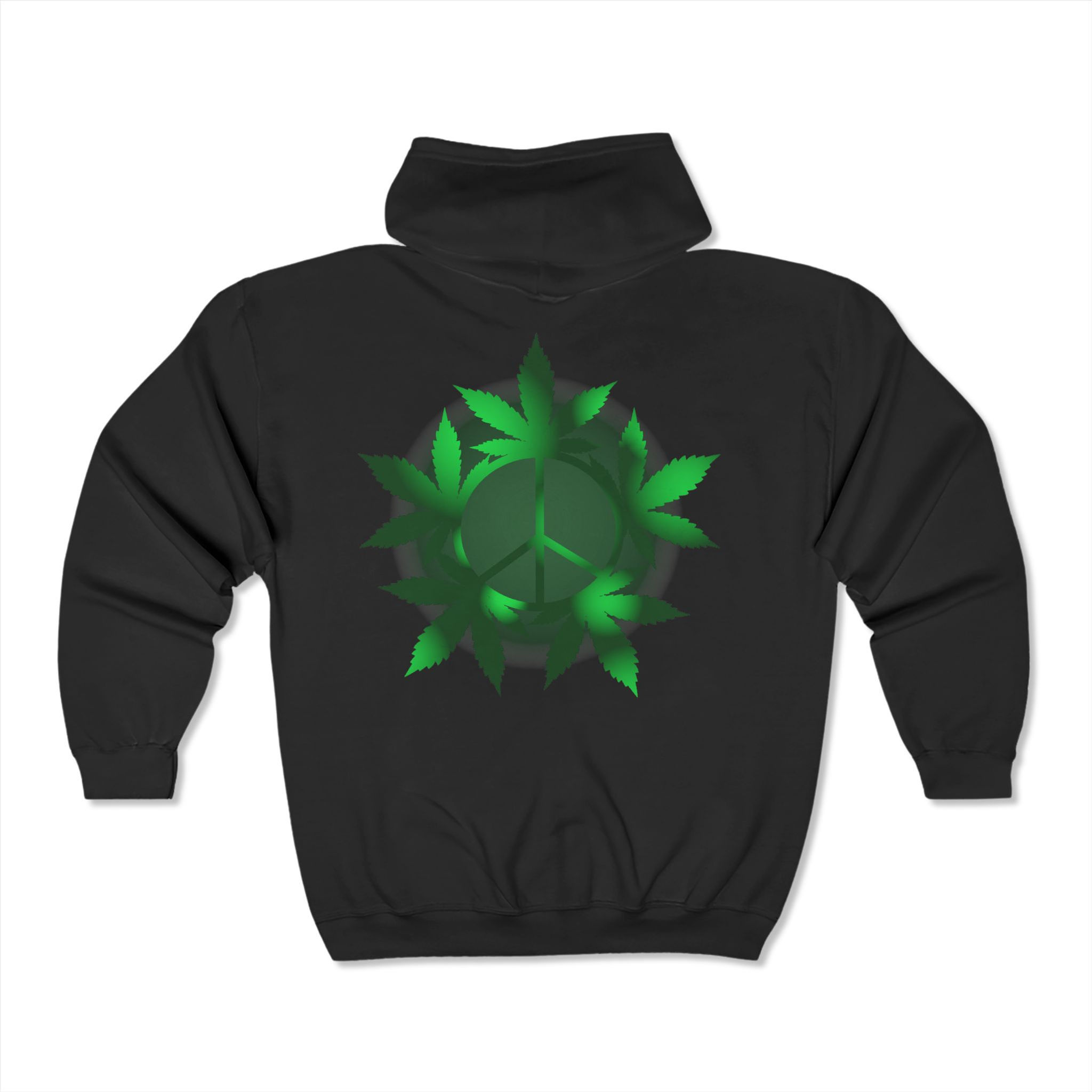 Peace Weed Unisex Heavy Blend™ Full Zip Hooded Sweatshirt