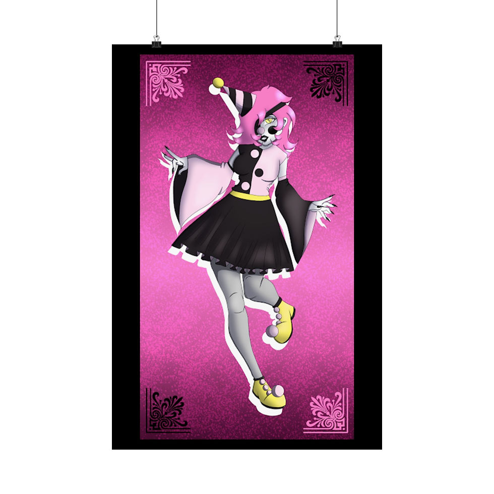 Clown Girl (proper name pending) Matte Poster