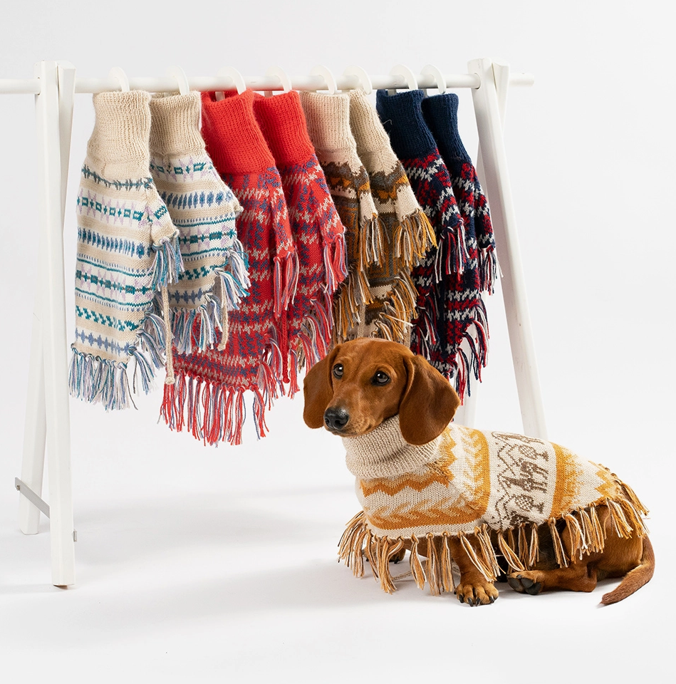 Thumbnail: Maglione poncho arancione