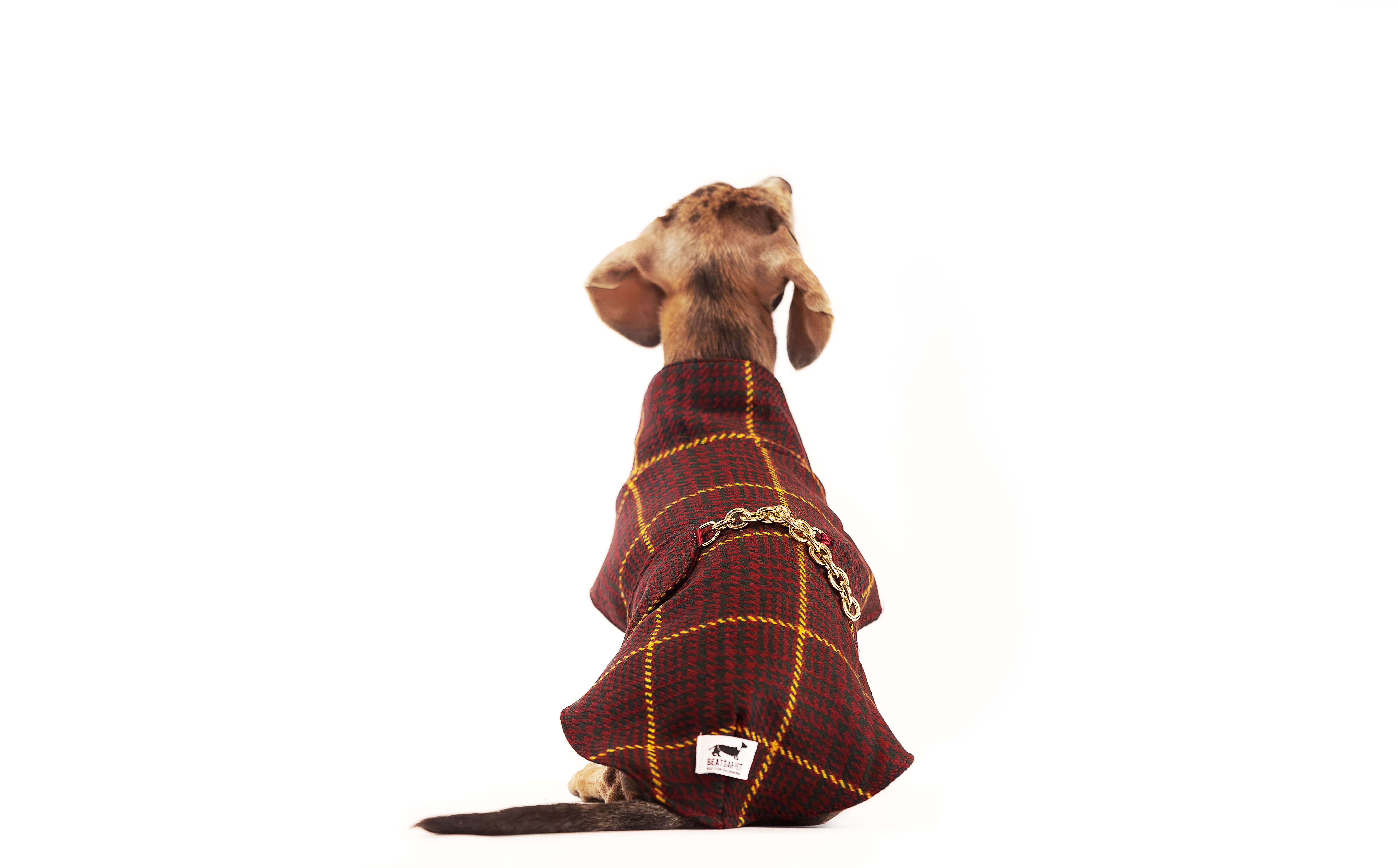 Cappottino Magenta scozzese per cani