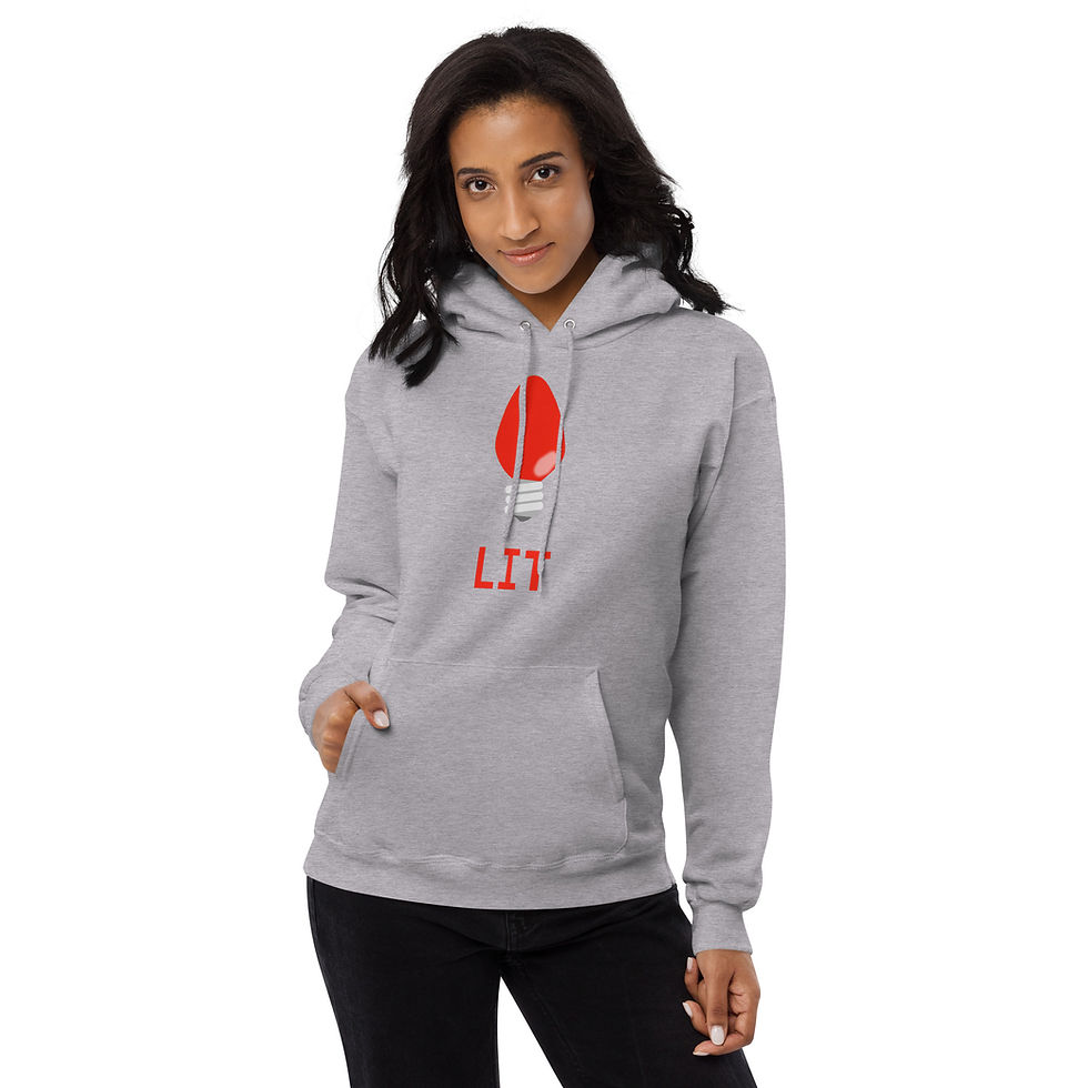 Thumbnail: "Lit" Unisex fleece hoodie