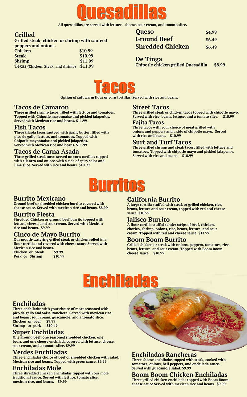 cinco de mayo lexington ky | Menus