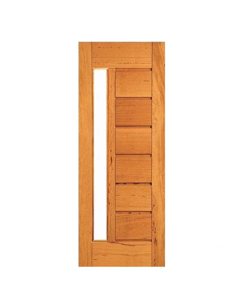 Porta Maciça Visor latreal - batente 11 cm- fechadura com 2 chaves
