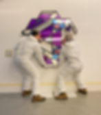 Décrochage d'oeuvres d'art