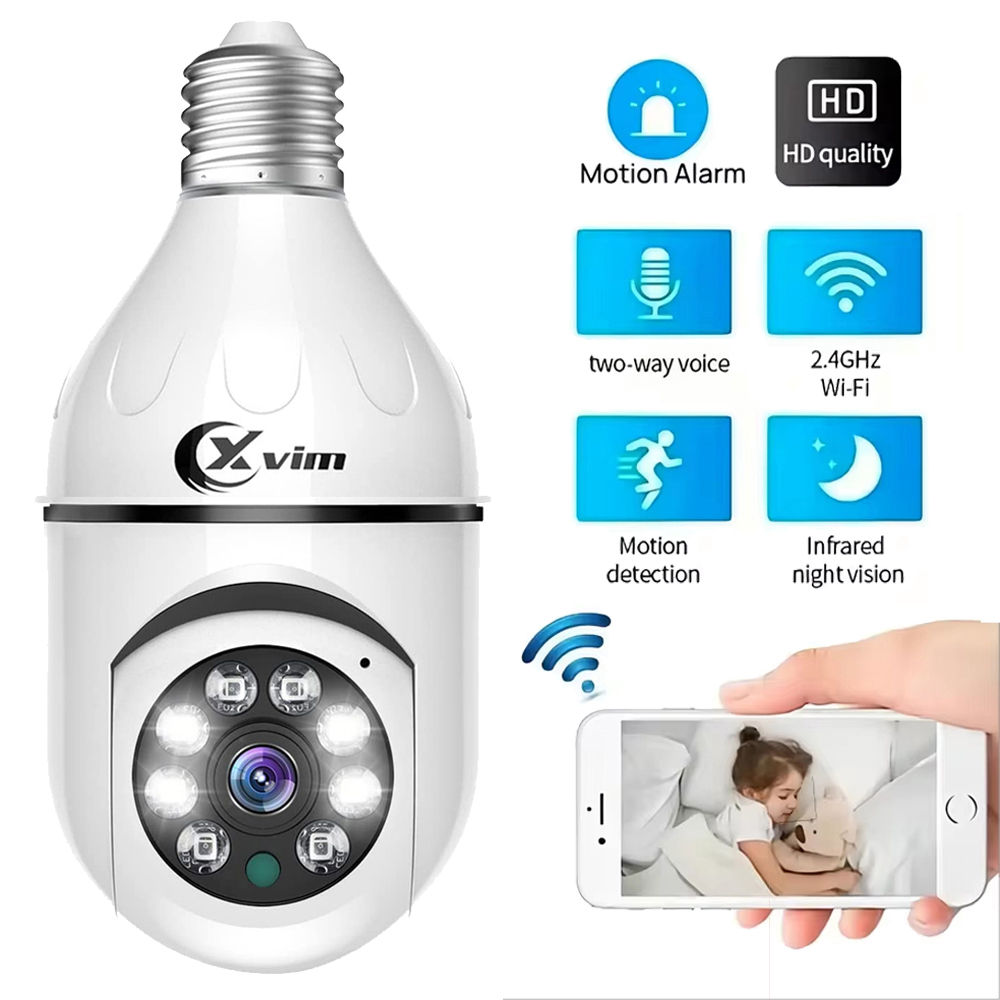 360° Light Bulb Security Camera