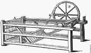 Em 1767 James Hargreaves inventa a "spinning janny", que permitia a um só artesão fiar 80 fios de uma única vez.