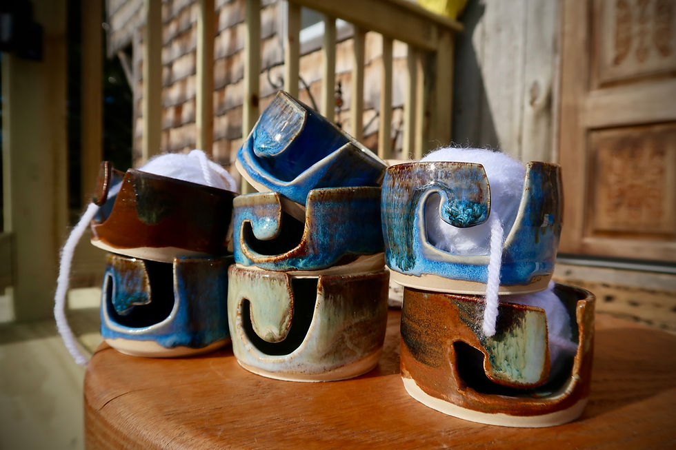Thumbnail: Yarn Bowl - Micro - Natural Glaze 