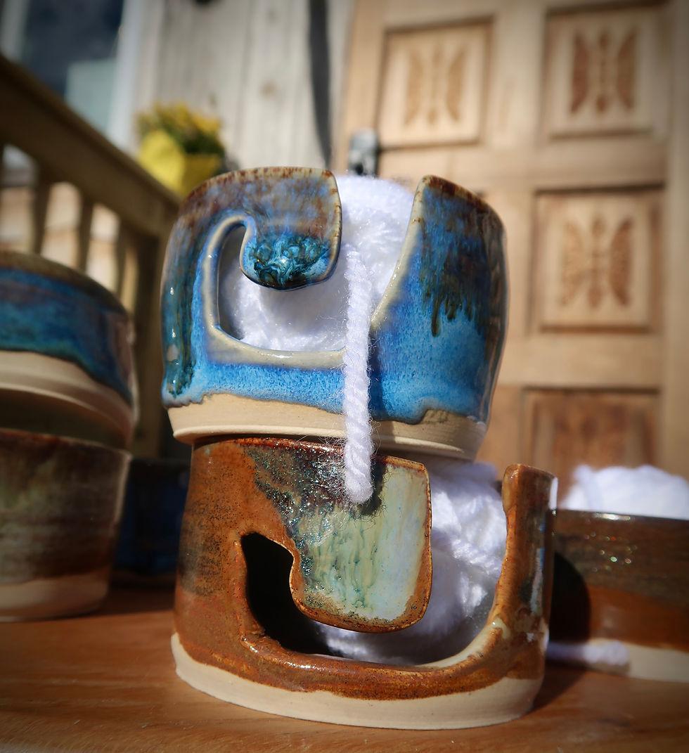 Thumbnail: Yarn Bowl - Micro - Natural Glaze 