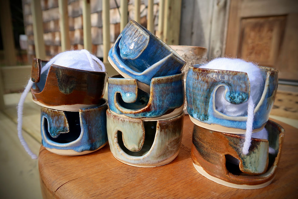 Thumbnail: Yarn Bowl - Micro - Natural Glaze 