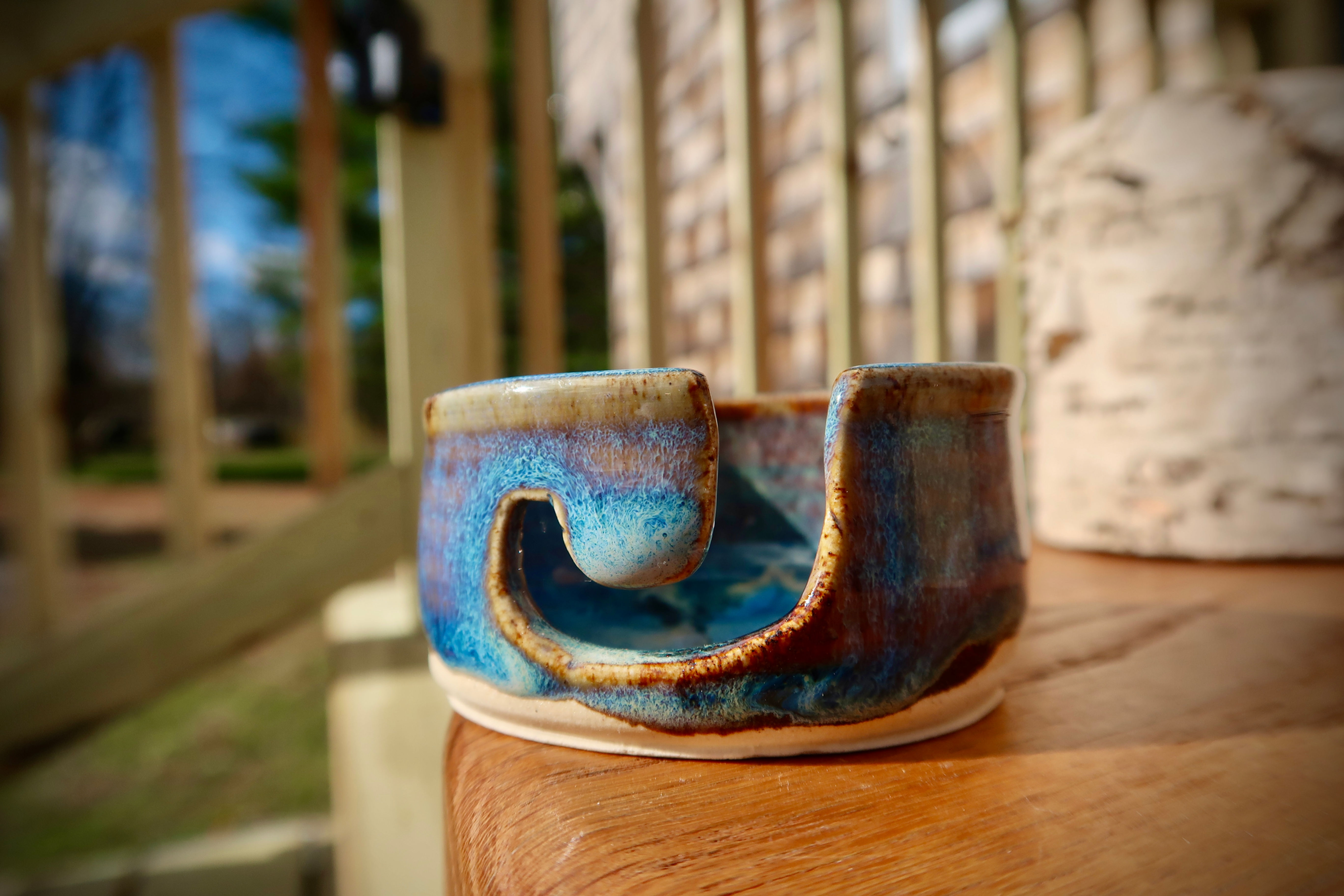 Yarn Bowl - Micro - Natural Glaze