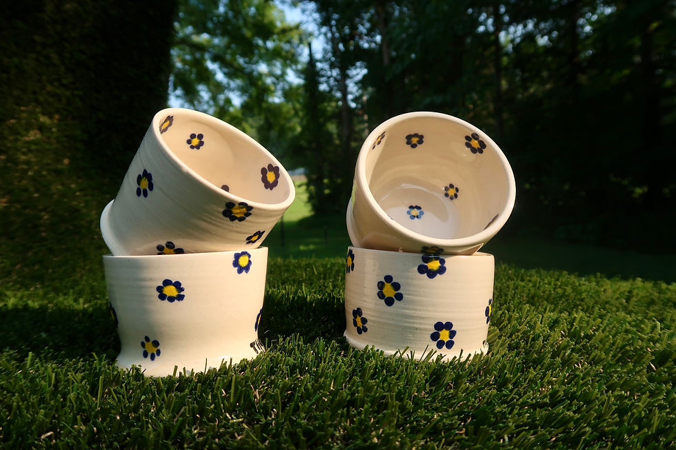 Thumbnail: Blue Dot Flower - Cup 