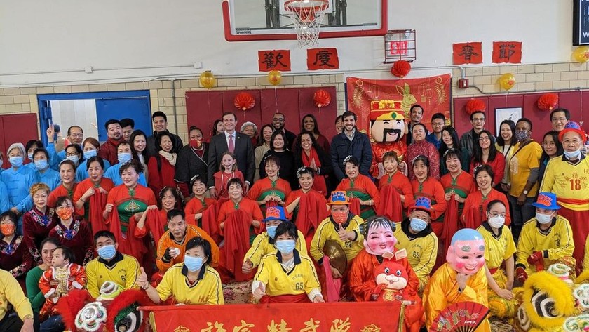 PCR and CPC celebrating Lunar New Year in Sunset Park
