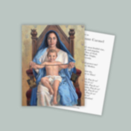 Our Lady of Mount Carmel Prayer Cards Set