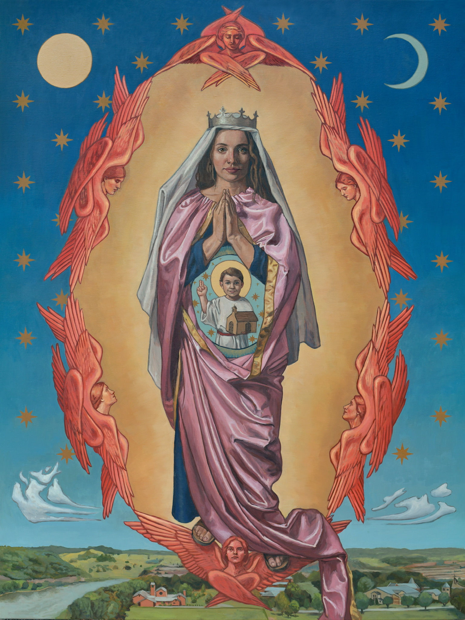 'Our Lady of the Angels' Print