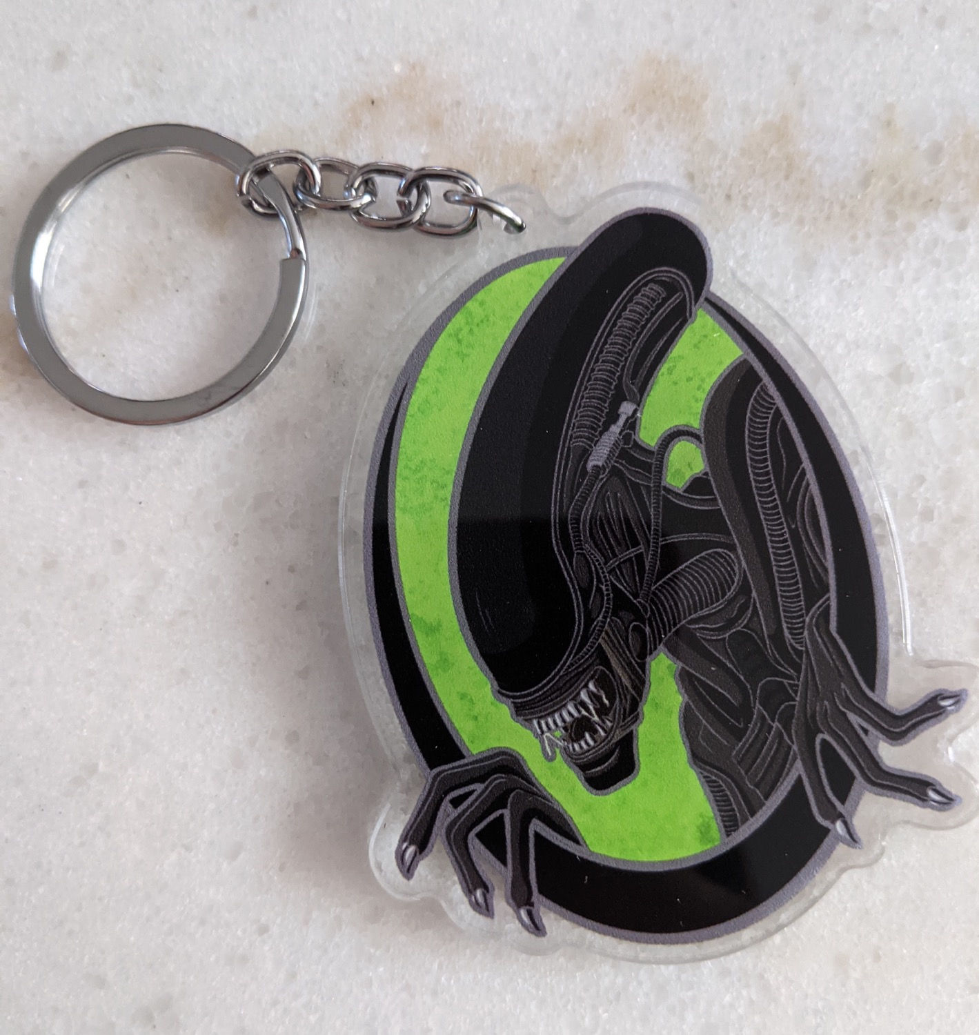Alien Acrylic Keychain