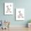 Thumbnail: Set of 2 Blue Rabbits A4 Prints