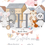 Thumbnail: Animal Pink Birth Personalised Print