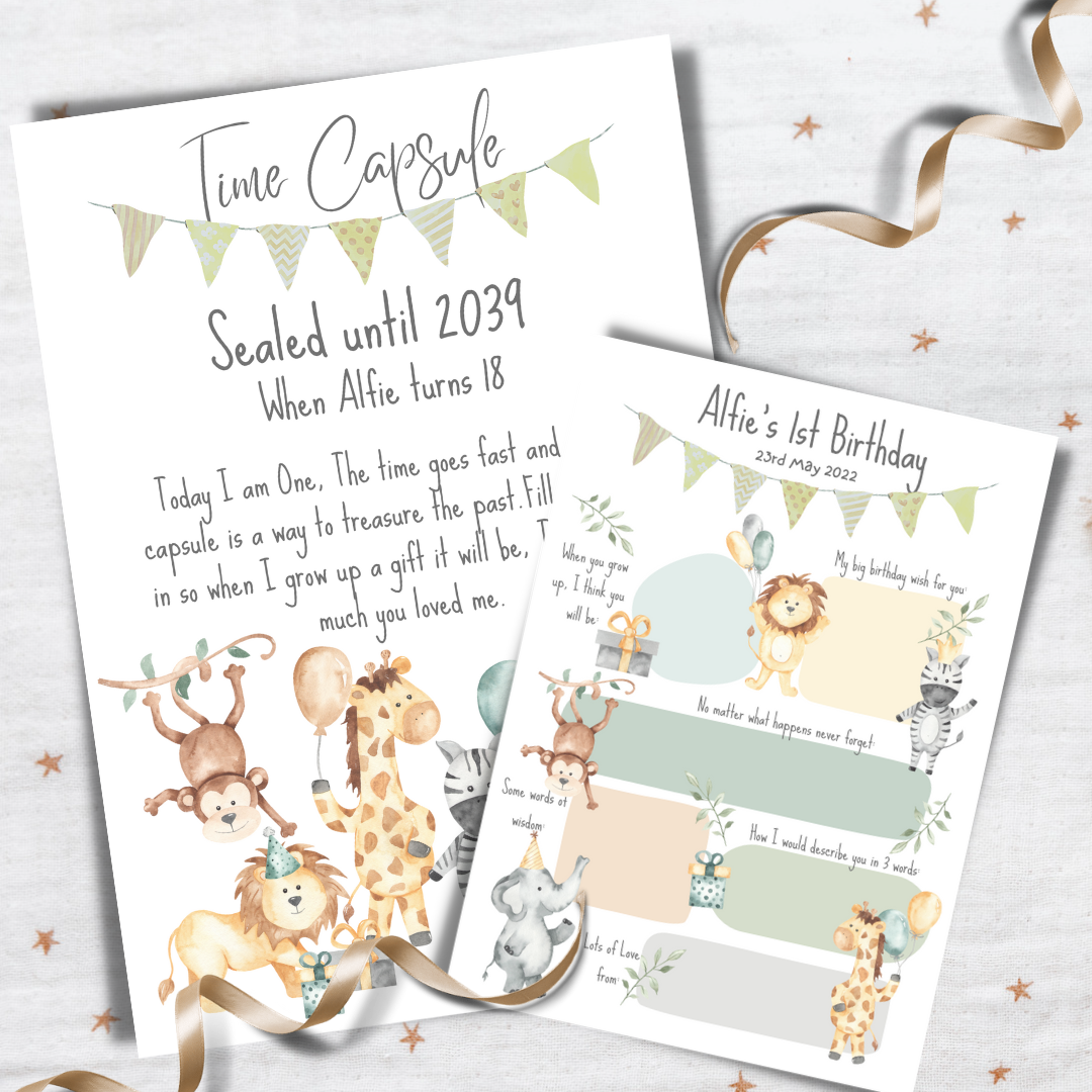 Safari Keepsake Print and 10 cards 