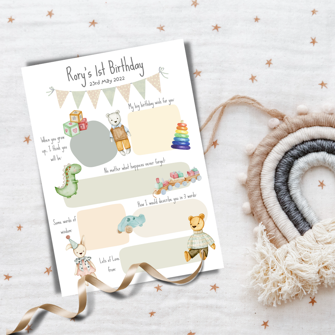 Toys Keepsake Card