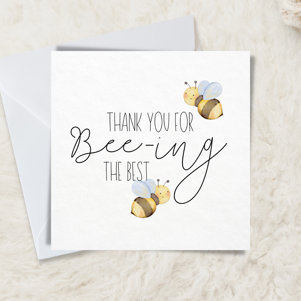 Thumbnail: Thank You Bee Card