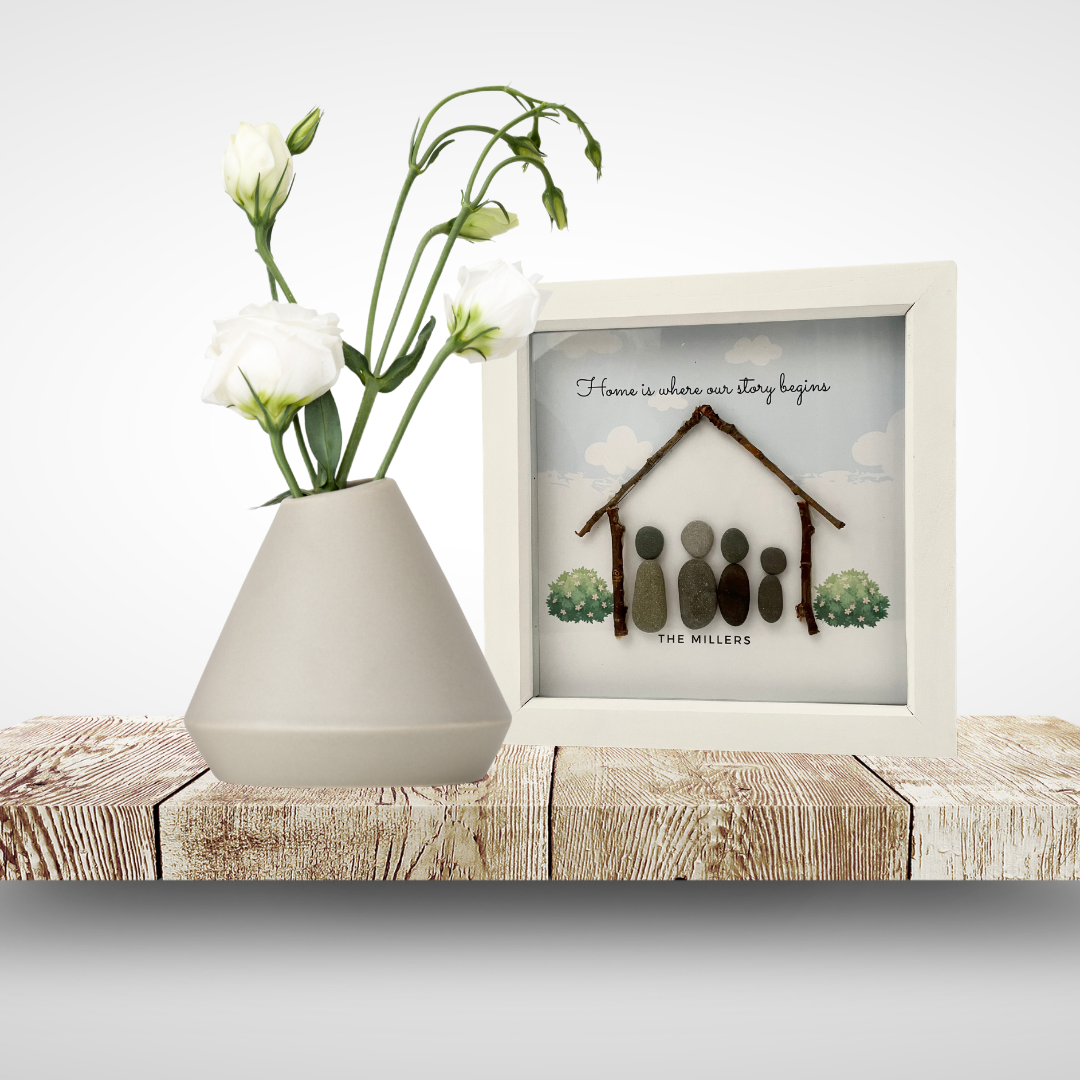 Our House Pebble Art