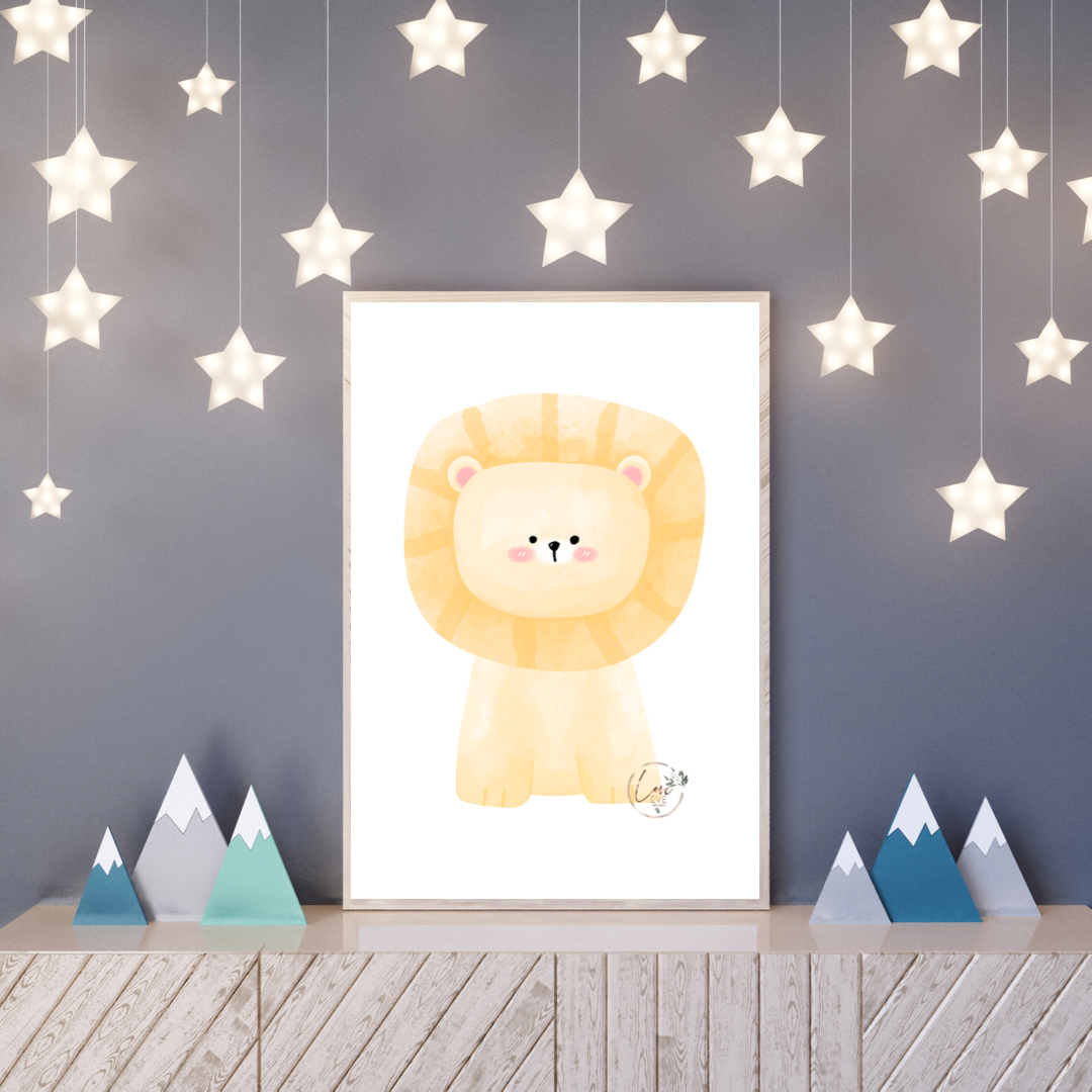 Lion A4 Print