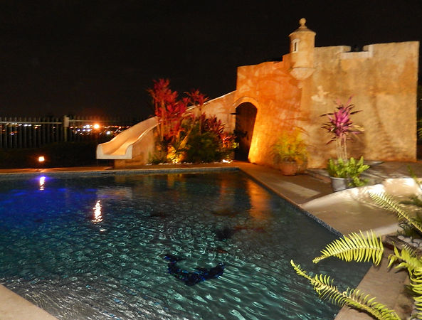 pool and fortress