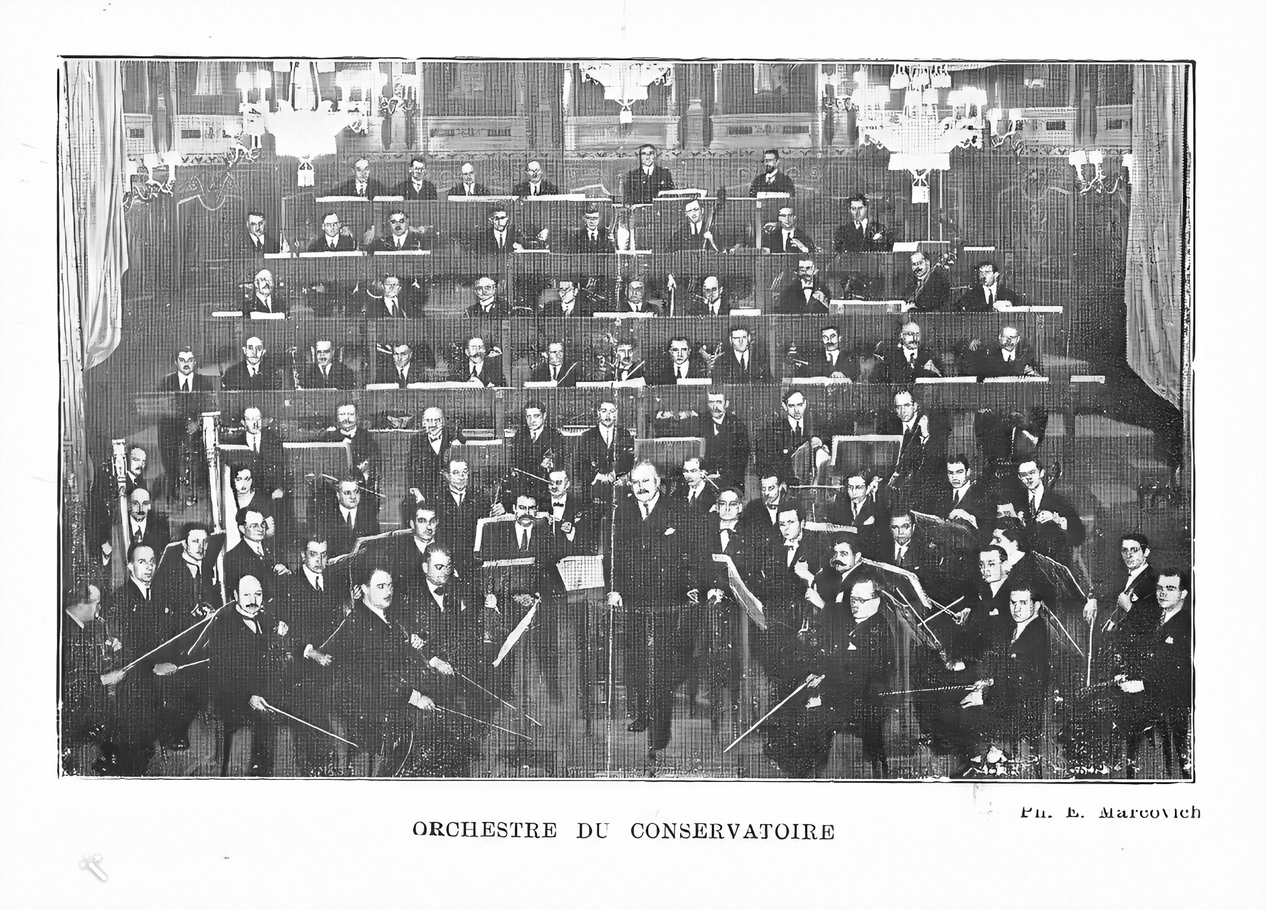 Alys Lautemann seule femme de lOrchestre du Conservatoire 1935.jpg