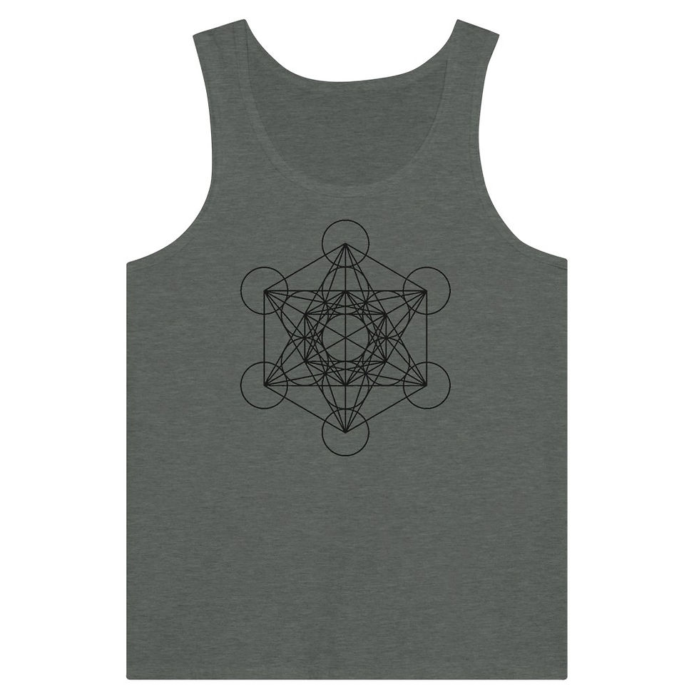 Thumbnail: METATRON’S CUBE  - Tank Top  Symbol Front