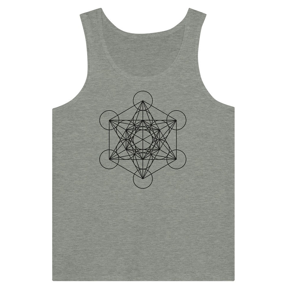 Thumbnail: METATRON’S CUBE  - Tank Top  Symbol Front