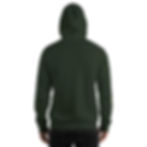 Thumbnail: Back view of the Metatron's Cube symbol unisex hoodie.