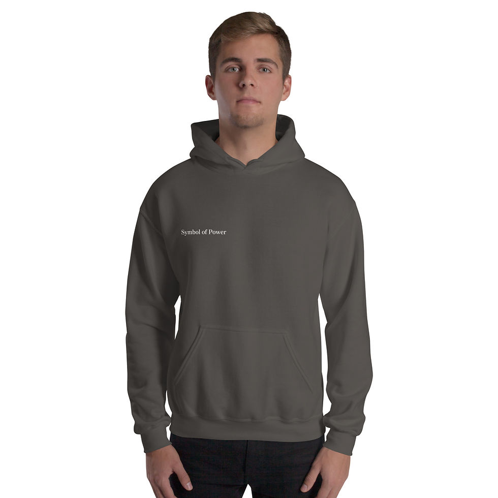 Thumbnail: Man wearing a grey Metatron's Cube hoodie